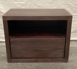 Open Box: Cayman Nightstand without Glass (27") - Coffee Bean