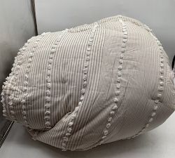 Open Box: Rosina Cotton Comforter Set, King - Taupe