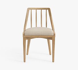 Open Box: Vintners Spindled Dining Chair - Rustic Linen Parchment, Savanna