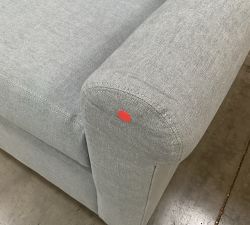 Open Box: York Roll Arm Right Sofa - Performance Rustic Linen Chambray