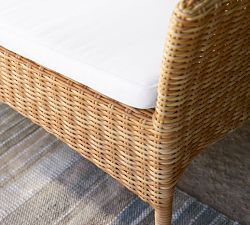 Capri Wicker Outdoor Loveseat (53")