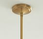 Flared Glass Pole Pendant (7"-11")