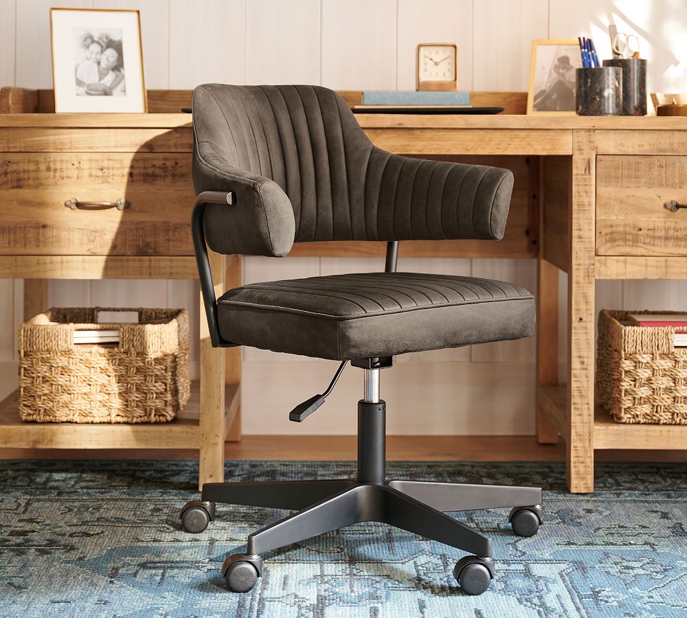 Chandler Leather Desk Chair by Pottery Barn