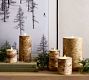 Flameless Birch Pillar Candles