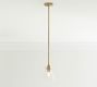 Flared Glass Pole Pendant (7"-11")
