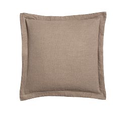 Open Box: European Flax Linen Waffle Shams, Euro, Set of 2 - Mocha