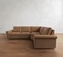 Westwood Roll Arm Leather Reversible Power Reclining Sectional (122")