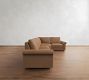 Westwood Roll Arm Leather Reversible Power Reclining Sectional (122")