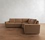Westwood Square Arm Leather Reversible Power Reclining Sectional (119")