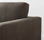 Carmel Slim Arm Leather 3-Piece L-Shaped Sectional (109")