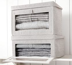 Drop Front Closet Bins