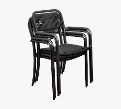 Pimenta 9-Piece Rectangular Outdoor Dining Table with Garey Rope Dining Armchair Set