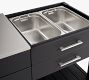 Malibu Metal Outdoor Kitchen Island (58")