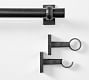 Cast Iron Curtain Rod &amp; Wall Bracket