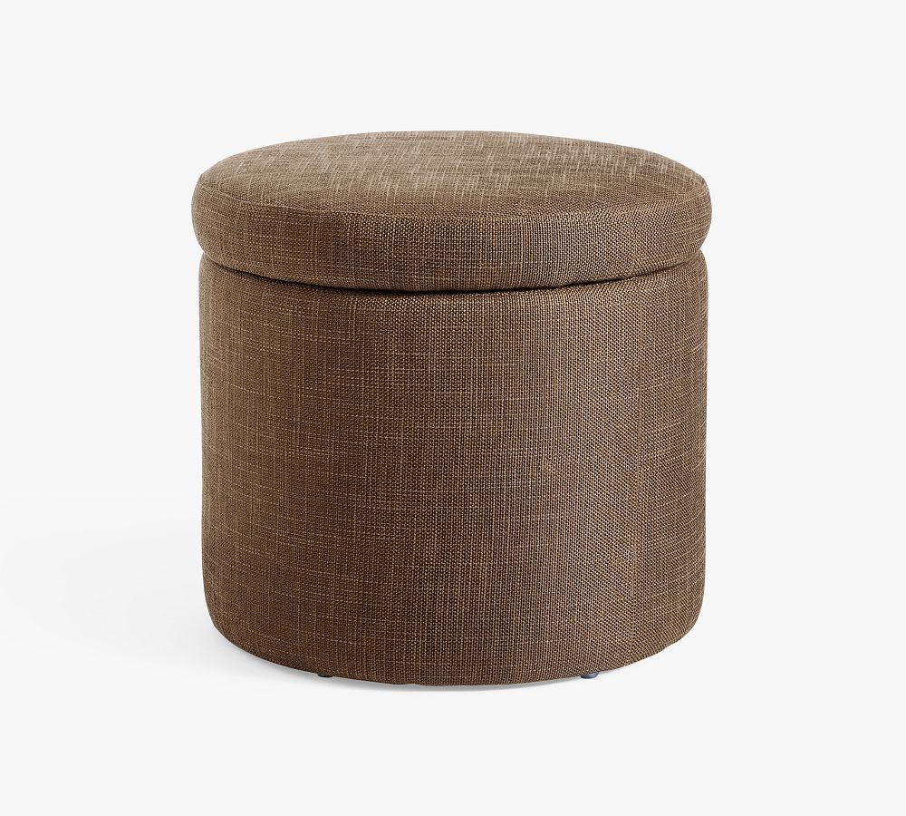 Presley Upholstered Storage Accent Stool by Pottery Barn