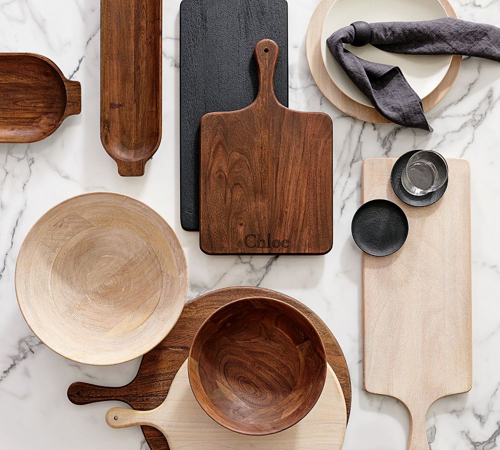 Chateau Acacia Wood Serveware Collection by Pottery Barn