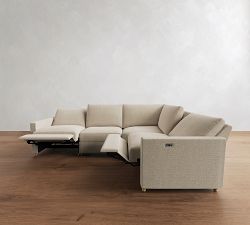 Westwood Slim Arm Reversible Power Reclining Sectional (117")