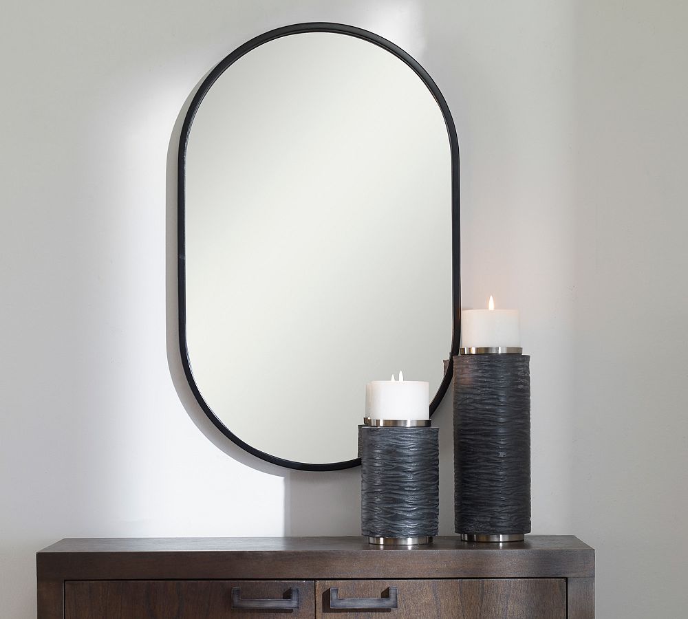 Lylian Oval Wall Mirror by Pottery Barn