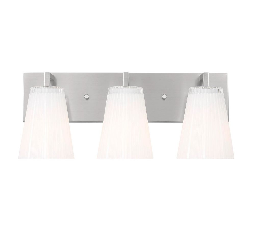 Wilbert Fluted Glass Triple Sconce (7") by Pottery Barn