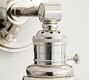 Curved Metal Bell Straight Arm Sconce (10'')