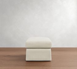 PB Comfort Modern Slipcovered Ottoman (30")