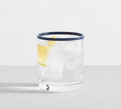 Stripe Rim Outdoor Drinking Glasses