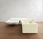 Westwood Square Arm Deep Seat Slipcovered 3-Piece L-Shaped Wedge Sleeper Sectional (132")