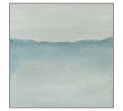 Coastline Mist Framed Canvas Prints