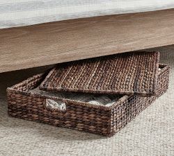 Havana Handwoven Seagrass Lidded Underbed Basket