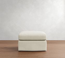 PB Comfort Modern Slipcovered Ottoman (30")