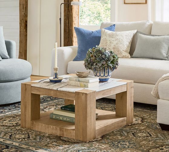 Rockport Square Marble Coffee Table (30