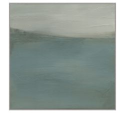 Coastline Mist Framed Canvas Prints