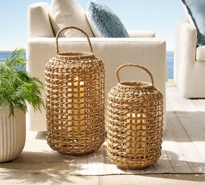 Conrad Woven Lantern Collection | Pottery Barn