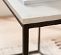 Delaney Rectangular Marble End Table (14")