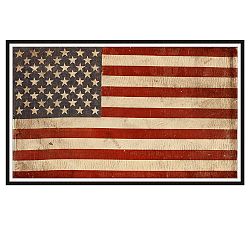 Open Box: American Flag Framed Print, 74" x 45"