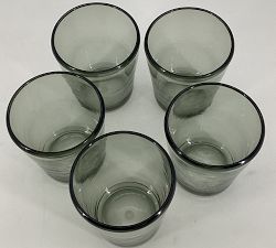 Open Box: Veranda Outdoor Short Glasses, 14 oz, Set of 5 - Sage Green
