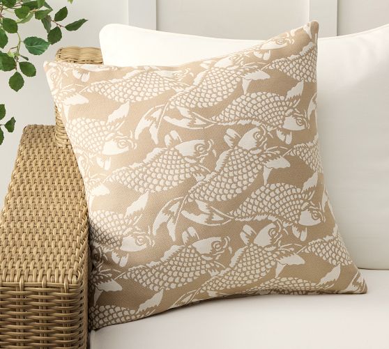 Sunbrella® Koi Fish Outdoor Pillow