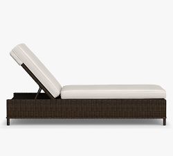 Torrey Wicker Outdoor Single Chaise Lounge