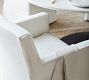 Classic Long Slipcovered Dining Armchair