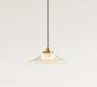 Cooper Flared Ribbed Glass Pendant (12")