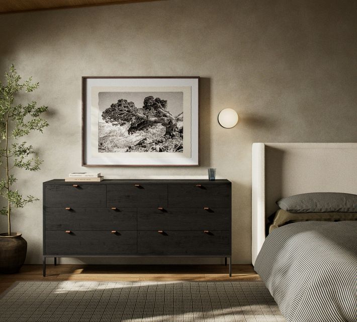 70 inch dresser black Graham 7-Drawer Dresser, Auburn and other devices fabric comps Size:LG B38-42 W34 Black Ribbed A Line