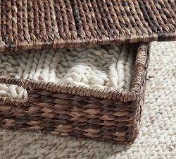 Havana Handwoven Seagrass Lidded Underbed Basket