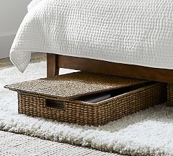Havana Handwoven Seagrass Lidded Underbed Basket