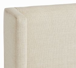 Jake Upholstered Platform Sleigh Bed with Wood Base