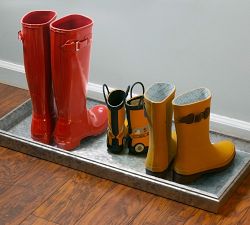 Galvanized Boot Tray (30")