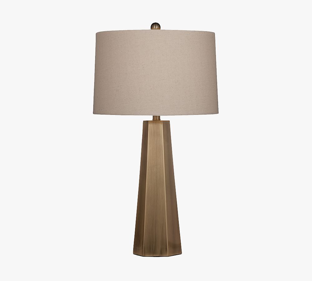 Schiller Metal Hexagon Table Lamp (29") by Pottery Barn