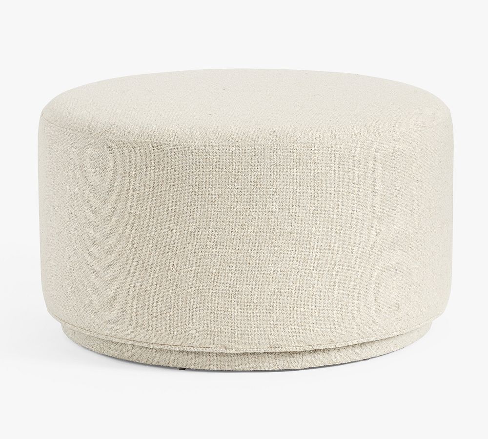 Jake Upholstered Ottoman by Pottery Barn