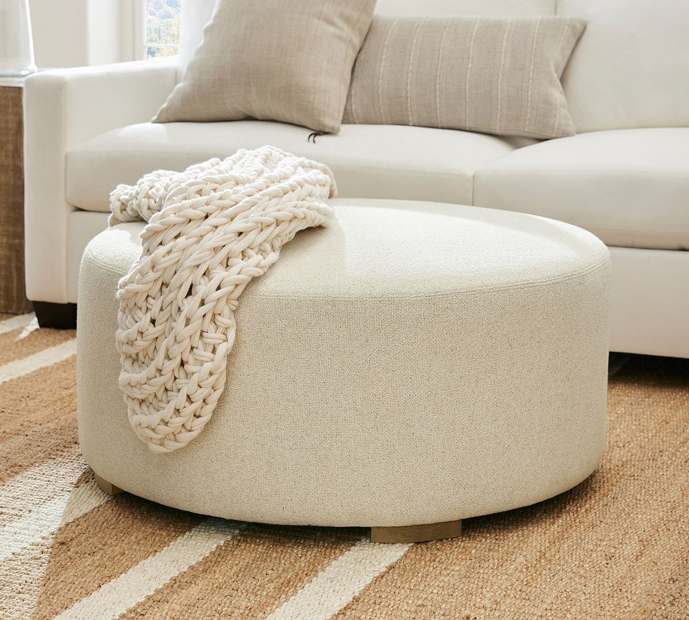 Universal Round Ottoman by Pottery Barn