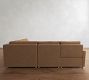 Westwood Slim Arm Leather Reversible Power Reclining Sectional (117")