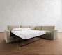 Westwood Square Arm Slipcovered 3-Piece Wedge Sleeper Sectional (127")